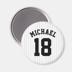 Baseball-Trikot mit individuellem Namen und Nummer Magnet