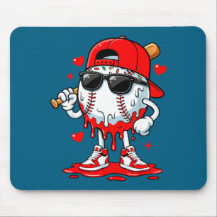 Baseball-Tropf-Eiscreme-Sonnenbrille-Jungen-Jugend Mousepad