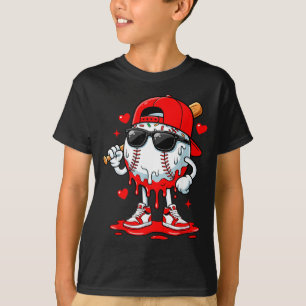 Baseball-Tropf-Eiscreme-Sonnenbrille-Jungen-Jugend T-Shirt