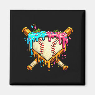 Baseball-Tropf für Jungen Eiscreme tropfender Base Magnet