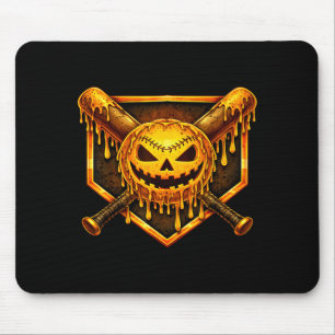Baseball-Tropf-Pumpkin-gruseliger-Geist-Halloween- Mousepad