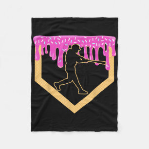 Baseball Tropfen Boy Zuhause Plate Ice Creme Jugen Fleecedecke
