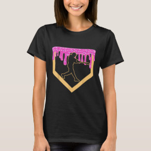 Baseball Tropfen Boy Zuhause Plate Ice Creme Jugen T-Shirt