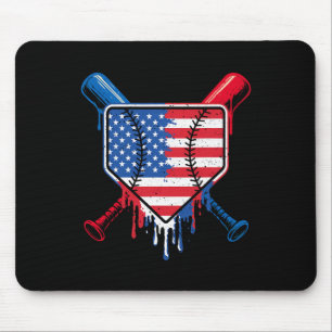 Baseball Tropfen Boys Ice Cream Patriotic American Mousepad