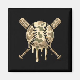 Baseball Tropfen Camouflage Baseball Bats Boys Spo Magnet