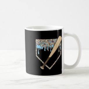Baseball Tropfen Camouflage Baseball Zuhause Plate Kaffeetasse