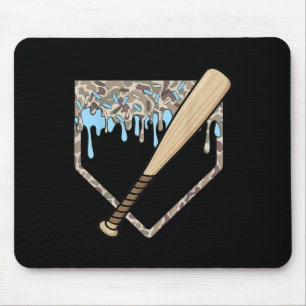 Baseball Tropfen Camouflage Baseball Zuhause Plate Mousepad