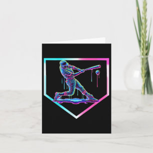 Baseball Tropfen Ice Cream Baseball Zuhause Plate Karte