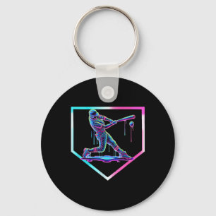 Baseball Tropfen Ice Cream Baseball Zuhause Plate  Schlüsselanhänger