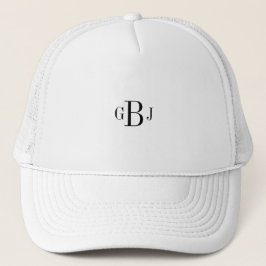 Baseball Trucker Hat Mit Monogramm Initials Cap Ha Truckerkappe