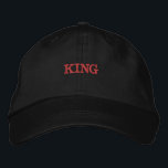 Baseball Trucker Hats bestickte Caps Visor Hats Baseballkappe<br><div class="desc">King Text Name Schwarz Farbe bestickt Hats oder Caps, Schriftart Name ist Century. Style type ist Alternative Apparel Basic anpassbare Cap, Color type ist Black.</div>