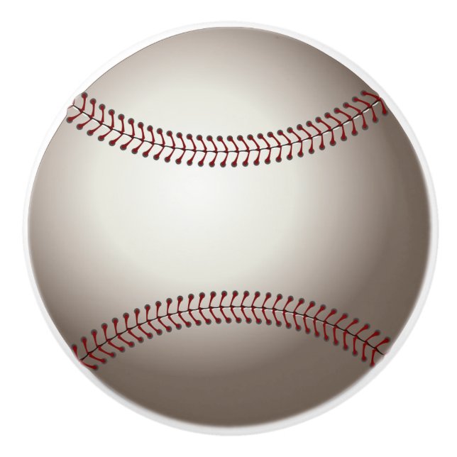 Baseball-Türknauf-Schrankgriff Keramikknauf (Vorderseite)