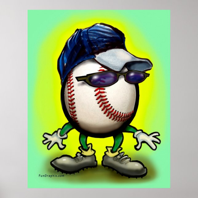 Baseball-Typ Poster (Vorne)