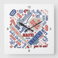Baseball Typografie Red White Blue ID770