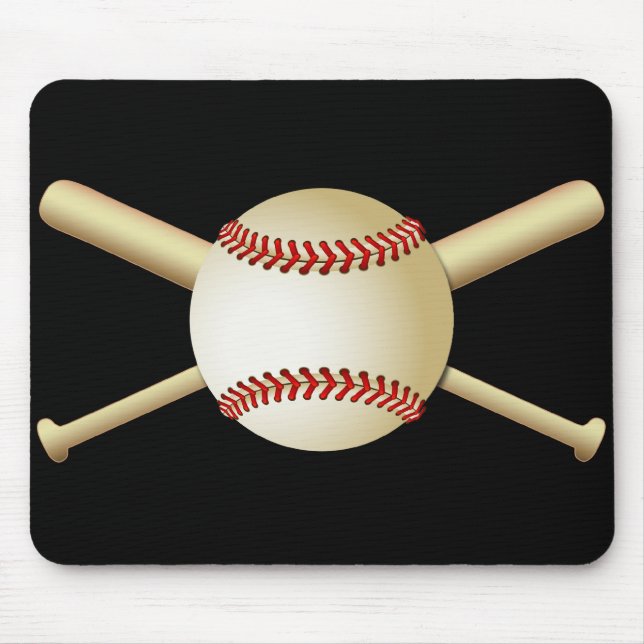 BASEBALL U. SCHLÄGER MOUSEPAD (Vorne)