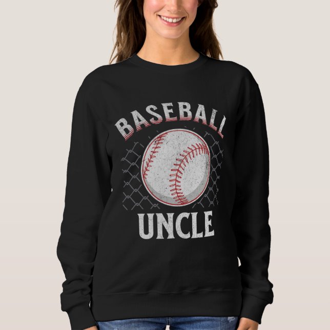 Baseball Uncle Ball Heart Uncles Father s Day spor Sweatshirt (Vorderseite)