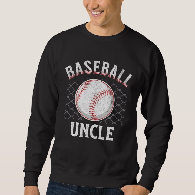 Baseball Uncle Ball Heart Uncles Father s Day spor Sweatshirt (Vorderseite)