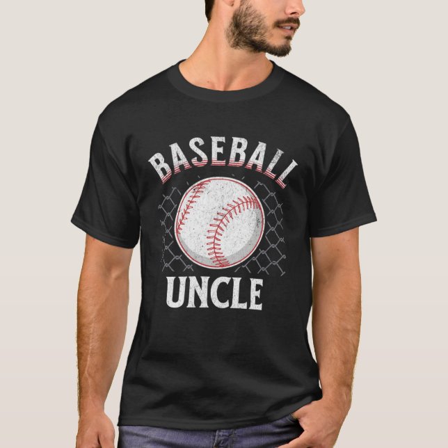 Baseball Uncle Ball Heart Uncles Father s Day spor T-Shirt (Vorderseite)