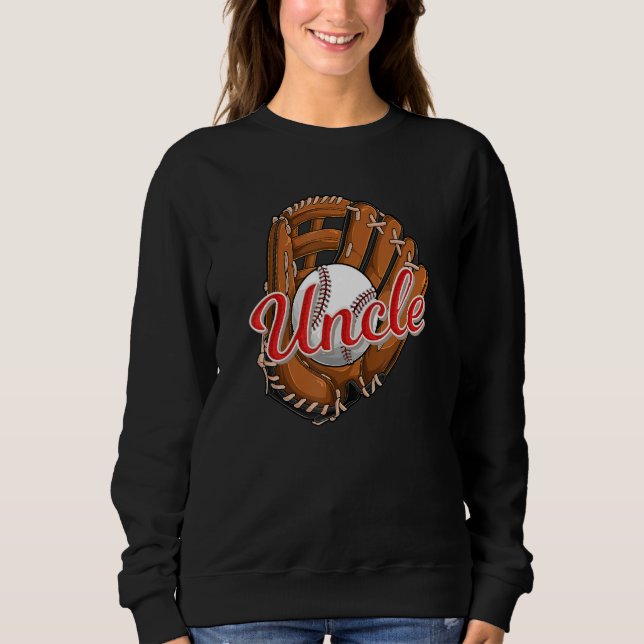 Baseball Uncle  Softball Sport Player Baseball Sweatshirt (Vorderseite)