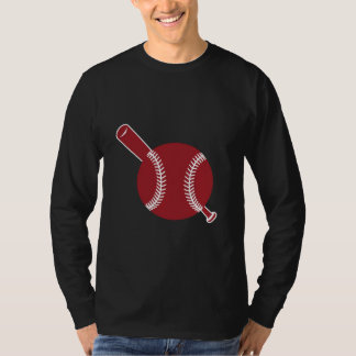 Baseball- und Bat-Symbol T-Shirt