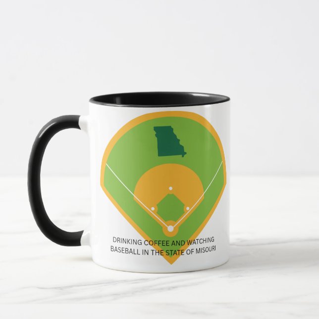 Baseball und Kaffee in Missouri  Tasse (Links)