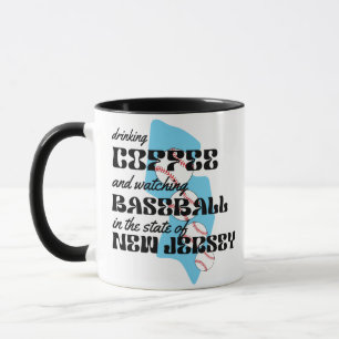 Baseball und Kaffee in New Jersey  Tasse