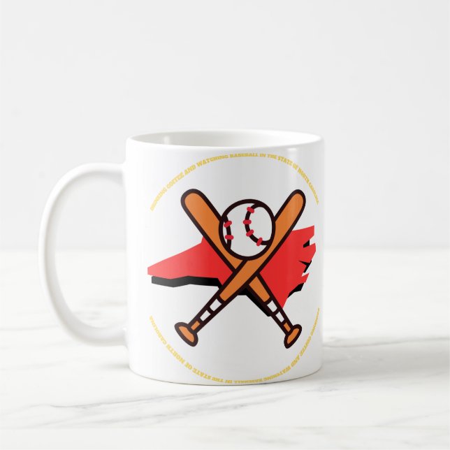 Baseball und Kaffee in North Carolina  Kaffeetasse (Links)