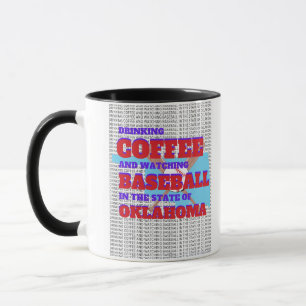 Baseball und Kaffee in Oklahoma Tasse