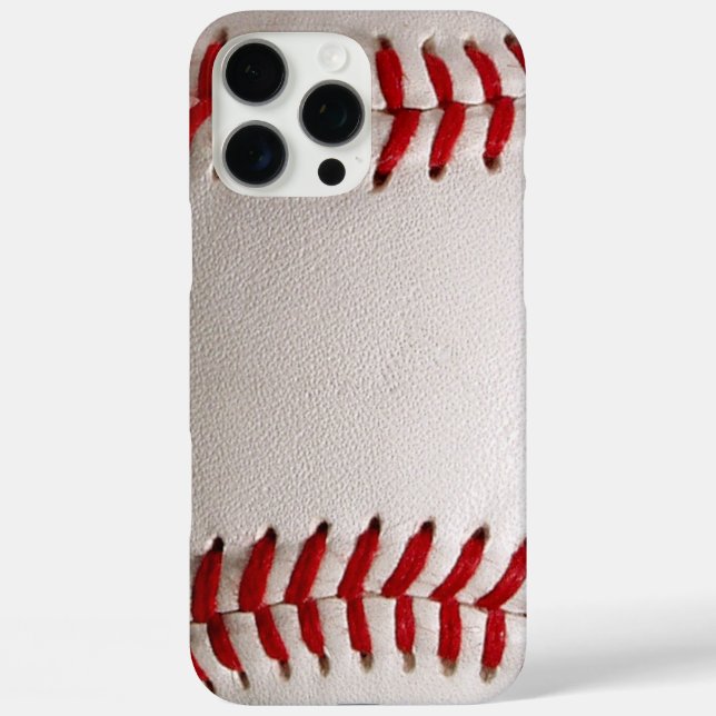 Baseball und Softball rote Naht Case-Mate iPhone Hülle (Rückseite)