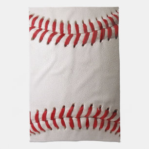 Baseball und Softball rote Naht Geschirrtuch