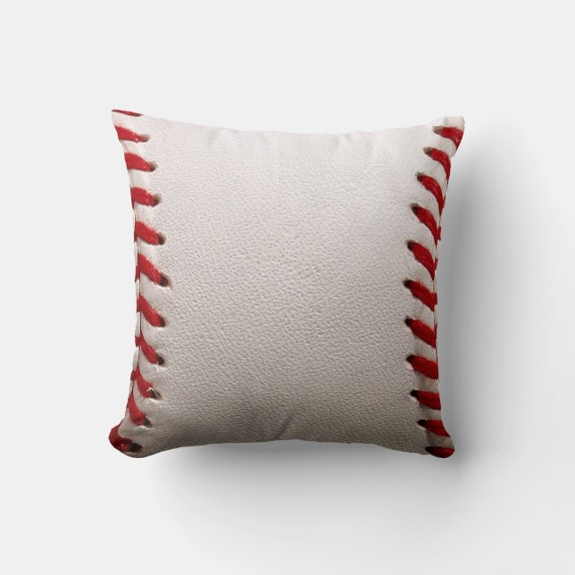 Baseball und Softball rote Naht Kissen (Vorderseite)
