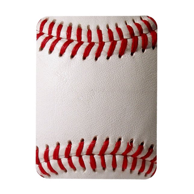 Baseball und Softball rote Naht Magnet (Vertikal)