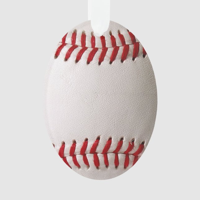 Baseball und Softball rote Naht Ornament (Vorderseite)