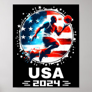 Baseball USA Flying Bisonrel 2024 Baseball USA Tea Poster