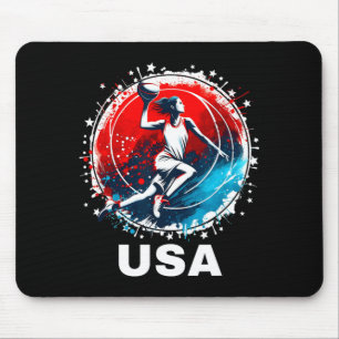 Baseball USA Go USA Team Mousepad