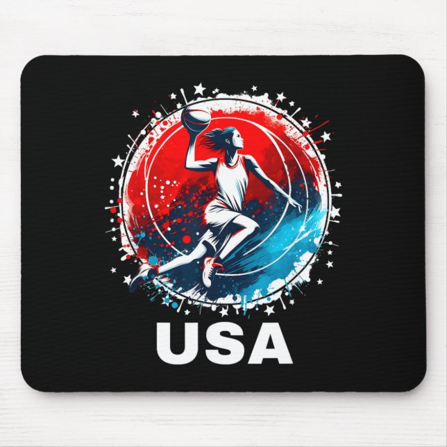 Baseball USA Go USA Team Mousepad (Vorne)