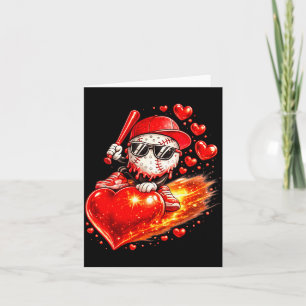 Baseball Valentinstag-Drip-Eiscreme-Team Karte