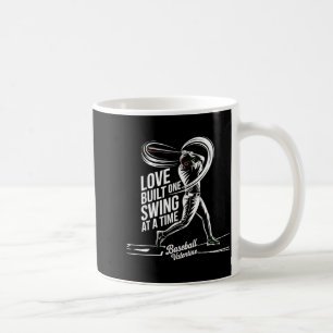 Baseball Valentinstag Liebe aufgebaut mit einem Sc Kaffeetasse