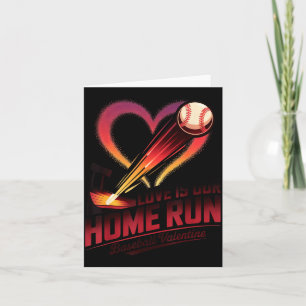 Baseball Valentinstag Liebe ist unsere Home Run Be Karte