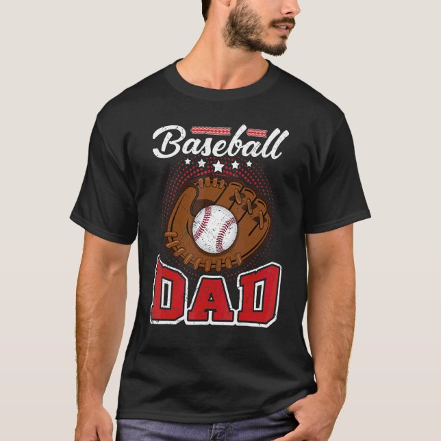 Baseball-Vater Baseball für Vater T-Shirt (Vorderseite)