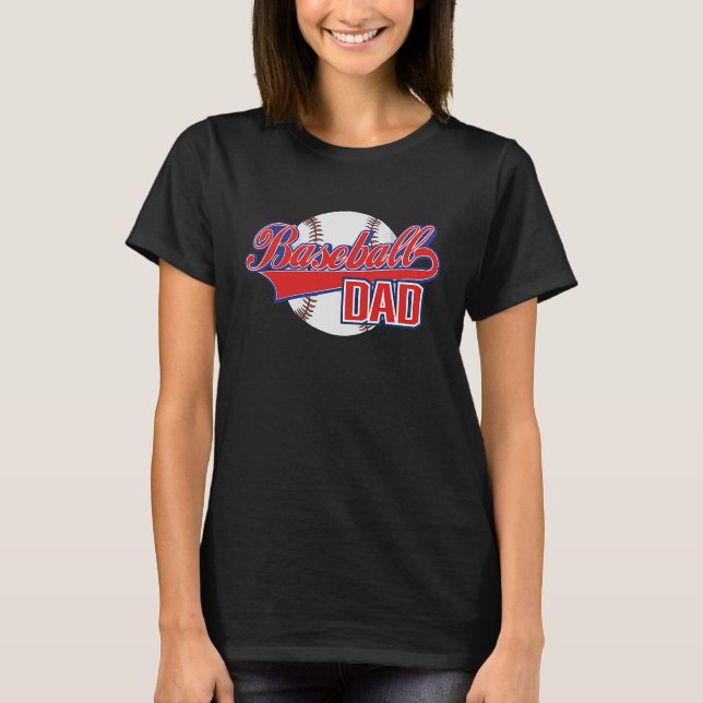 Baseball-Vater  Baseballtrainer T-Shirt (Vorderseite)