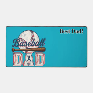 Baseball-Vater. Bester Vater! Personalisiert Schreibtischunterlage