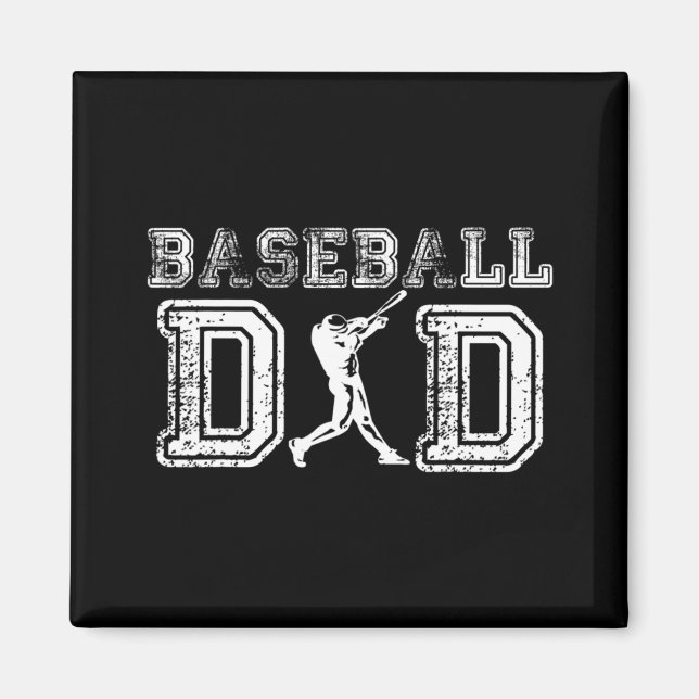 Baseball Vater Fun Vathers Day Geschenk für Daddy  Magnet (Vorne)