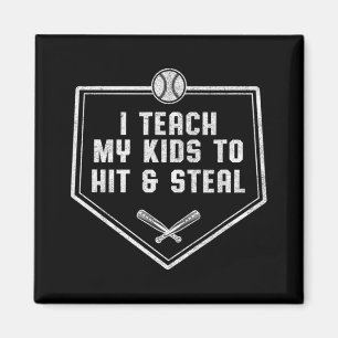 Baseball-Vater - Ich unterrichte meine Kinder, um Magnet
