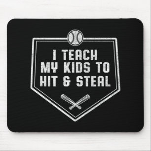 Baseball-Vater - Ich unterrichte meine Kinder, um Mousepad