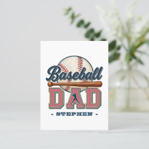 Baseball-Vater - klassisch Postkarte