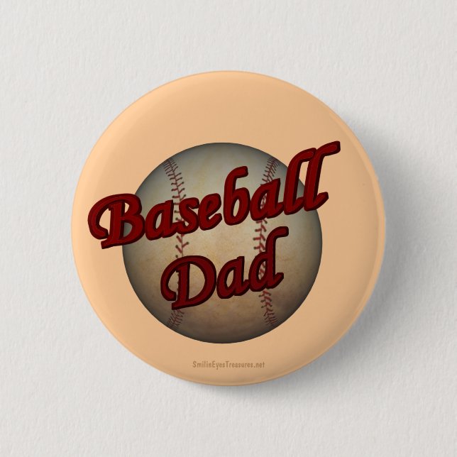 Baseball-Vater-Knopf Button (Vorderseite)