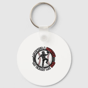 Baseball-Vater-Monster-Vintage-Catcher-Shirt-Desig Schlüsselanhänger