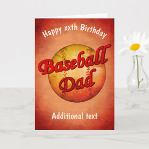 Baseball Vater Niedliche Geburtstag  Karte