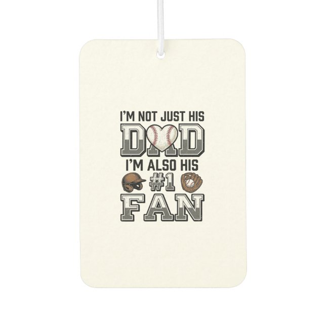 Baseball-Vater Nummer 1 Fan Vintage-Shirt-Design_1 Autolufterfrischer (Vorderseite)